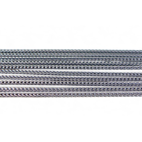 14 - A Danish 18ct yellow gold and white metal contemporary design necklace, by Ole Lynggaard, with clasp... 