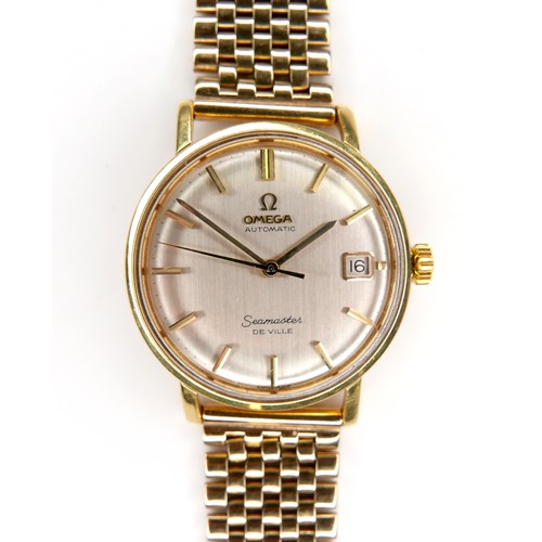 84 - An Omega Automatic Seamaster De Ville 9ct yellow gold gentleman's wristwatch, circa 1960s, circular ... 