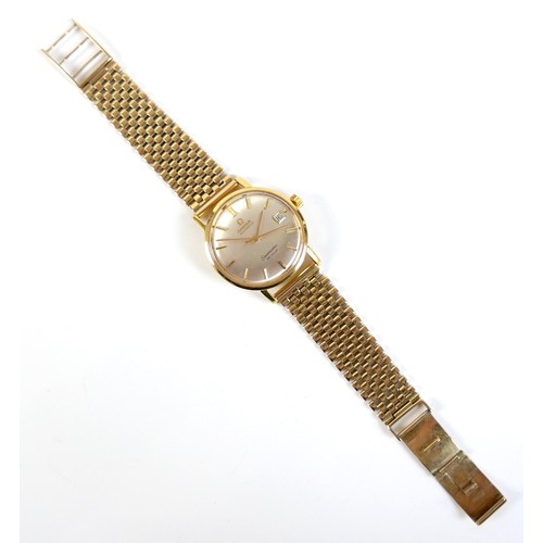 84 - An Omega Automatic Seamaster De Ville 9ct yellow gold gentleman's wristwatch, circa 1960s, circular ... 