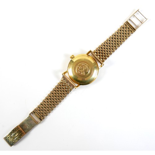 84 - An Omega Automatic Seamaster De Ville 9ct yellow gold gentleman's wristwatch, circa 1960s, circular ... 