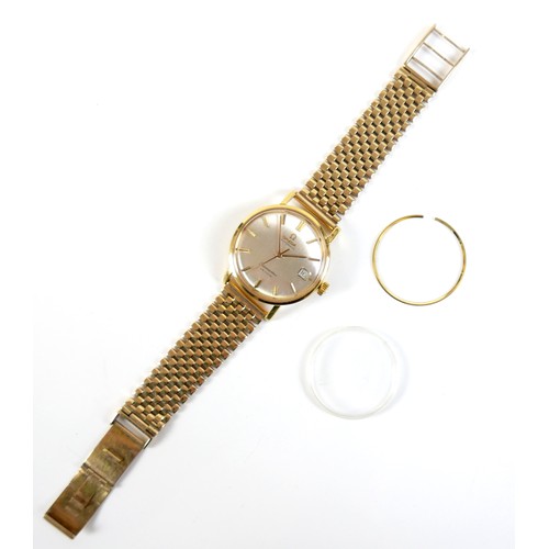 84 - An Omega Automatic Seamaster De Ville 9ct yellow gold gentleman's wristwatch, circa 1960s, circular ... 