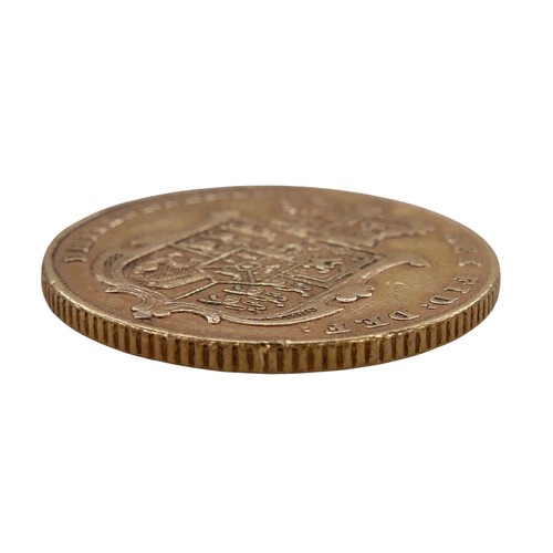 104 - A George IV gold shield back sovereign, 1829.