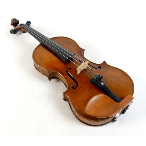 1 - An early 20th century violin, originally sold by Beares, London, of German manufacture, model Paolo ... 
