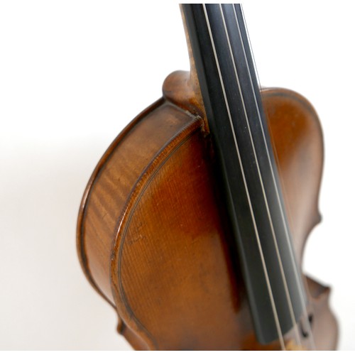 1 - An early 20th century violin, originally sold by Beares, London, of German manufacture, model Paolo ... 