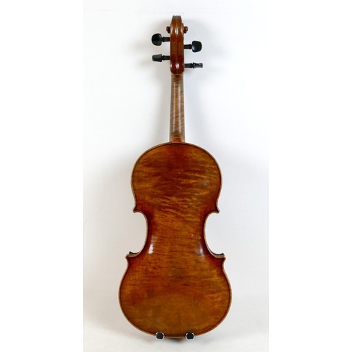 1 - An early 20th century violin, originally sold by Beares, London, of German manufacture, model Paolo ... 