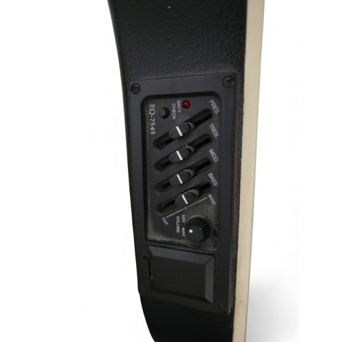 42 - A Countryman electro-acoustic guitar, with battery powered pre-amp and an unbranded guitar cable. (2... 