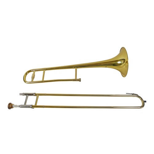 56 - A trombone, in a black carry case.