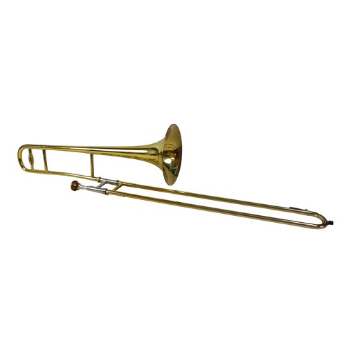 56 - A trombone, in a black carry case.