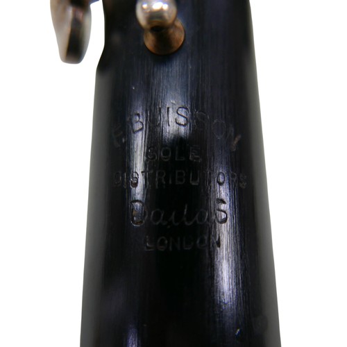51 - An F. Buisson ebony oboe, with fitted hard case.