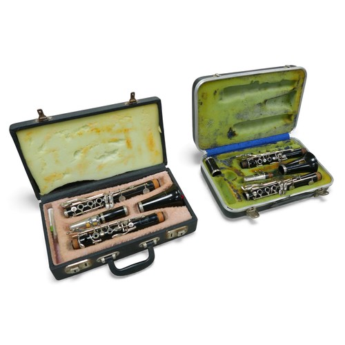 48 - Two Boosey & Hawkes Regent Clarinets, both with fitted hard cases, both a/f. (2)