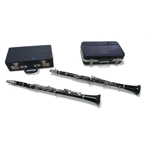 48 - Two Boosey & Hawkes Regent Clarinets, both with fitted hard cases, both a/f. (2)