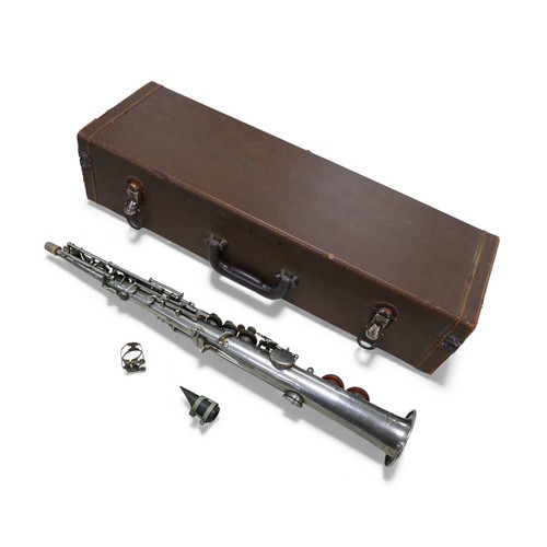 58 - A Jedson soprano saxophone, a/f, with fitted hard case.