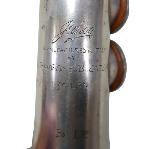 59 - A Jedson soprano saxophone in Bb, with hard case, a/f.