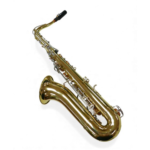61 - An Artemis tenor Bb saxophone with fitted hard case.