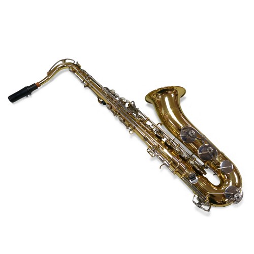 61 - An Artemis tenor Bb saxophone with fitted hard case.