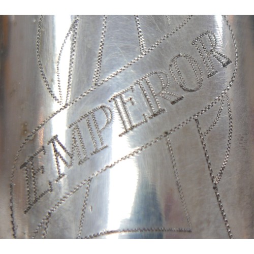 60 - An Emperor tenor saxophone with soft case.