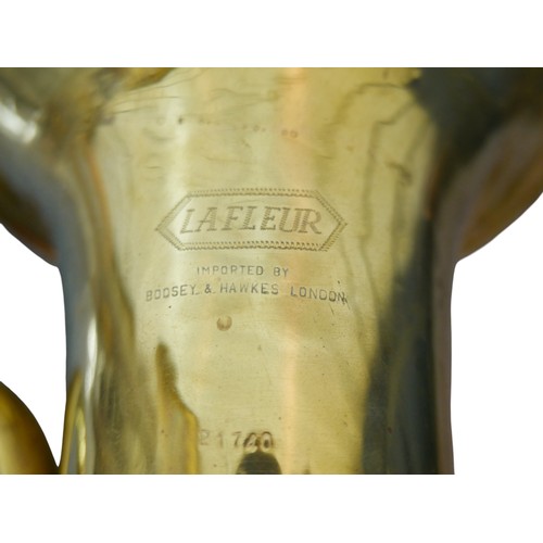 55 - Three brass euphoniums, comprising a La Fleur, a Rene Duval, a Tristar, all without cases. (3)