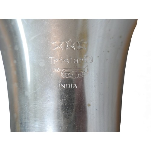 55 - Three brass euphoniums, comprising a La Fleur, a Rene Duval, a Tristar, all without cases. (3)