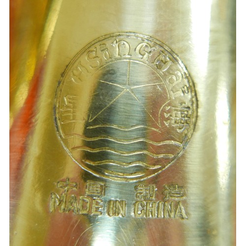 57 - An H. Singhai, French horn with fitted case.