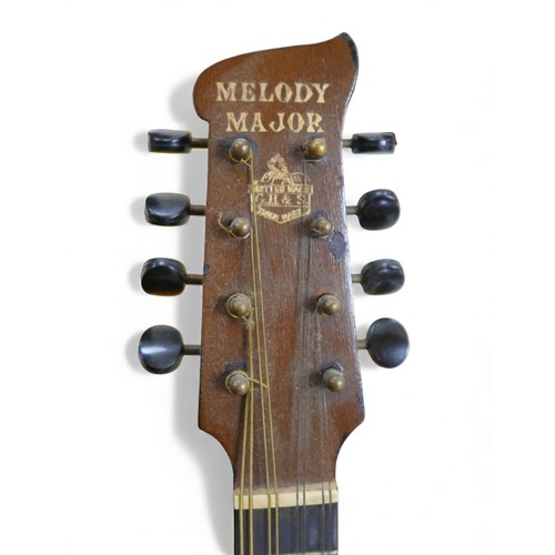 37 - A Melody Major mandolin banjo with case, a/f.