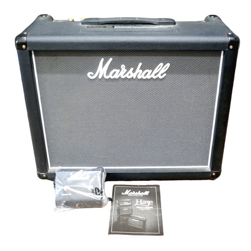 43 - A Marshall 40W Haze amplifier and foot pedal. (2)