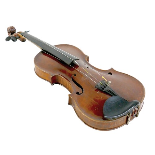 10 - An early / mid 20th century Continental violin, bearing label 'Jo: Bapt. Rogerius Bon: Nicolas Amati... 