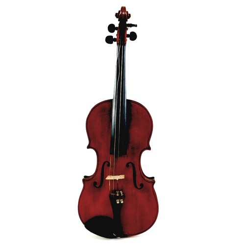 7 - An early 20th century Continental violin, bearing a label 'Jo: Baptista Ceruti Cremonensis Fecit Cre... 