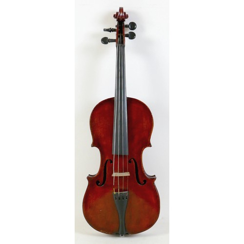 17 - An early 20th century Continental violin, bearing label 'Alessandri Gagliano Alumnus Stradiverius [s... 