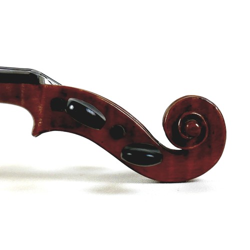 12 - A 19th century Continental violin, bearing label 'Gia Bart. Grancino in Contrada Largha di Milano an... 