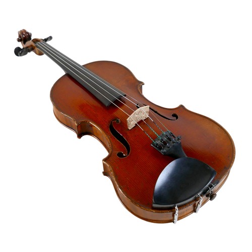 4 - A fine 19th century French violin, with a single piece back, 14