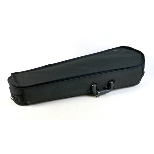 30 - A good full size English viola, made by A. R. Ridler, 1996, with a distinctive quilted maple one pie... 