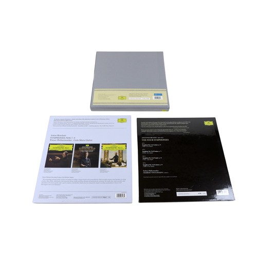 103 - Three Deutsche Grammophon Brahms, Beethoven and Bruckner vinyl box sets, comprising two Berliner Phi... 