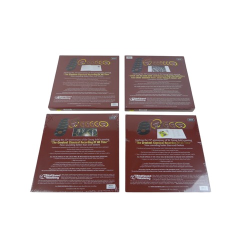 104 - Sir George Solti: four Wagner vinyl boxsets, Decca recordings, comprising Die Walkure, Gotterdammeru... 