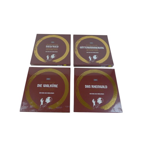 104 - Sir George Solti: four Wagner vinyl boxsets, Decca recordings, comprising Die Walkure, Gotterdammeru... 