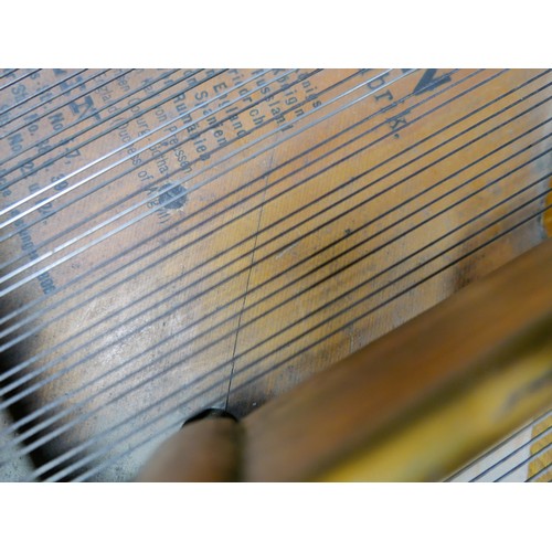 65 - A Victorian C. Bechstein baby grand piano, circa 1887, overstrung wooden frame, with ivory keys, in ... 