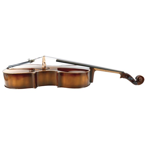 31 - A Boosey and Hawkes Golden Strad cello in fabric case, with two bows.