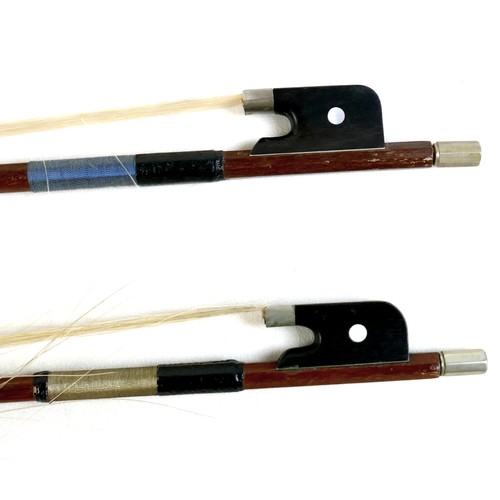 31 - A Boosey and Hawkes Golden Strad cello in fabric case, with two bows.