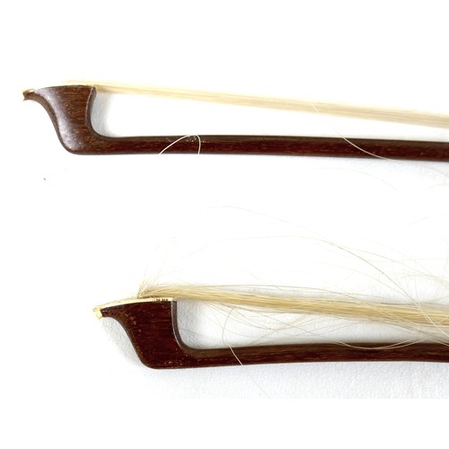 31 - A Boosey and Hawkes Golden Strad cello in fabric case, with two bows.