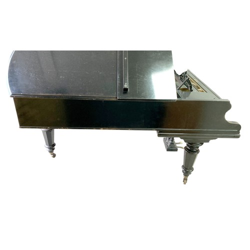 65 - A Victorian C. Bechstein baby grand piano, circa 1887, overstrung wooden frame, with ivory keys, in ... 