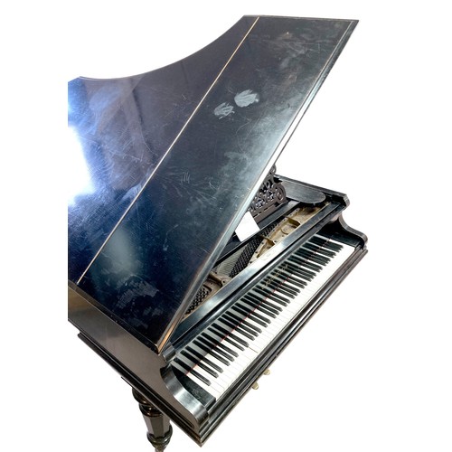 65 - A Victorian C. Bechstein baby grand piano, circa 1887, overstrung wooden frame, with ivory keys, in ... 