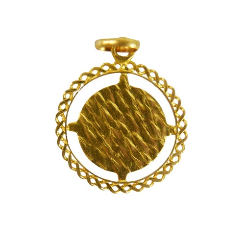 48 - A 9ct yellow gold crucifix on chain and an 18ct St Christopher pendant, 9ct weight 3.8g, 18ct weight... 