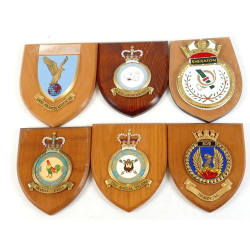 200 - A collection of sixteen military mess shields (16)