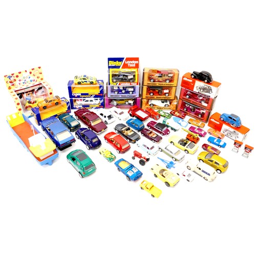 235 - A collection of die-cast vehicles including Vanguard, Burg, Matchbox, Corgi and others, some boxed.(... 