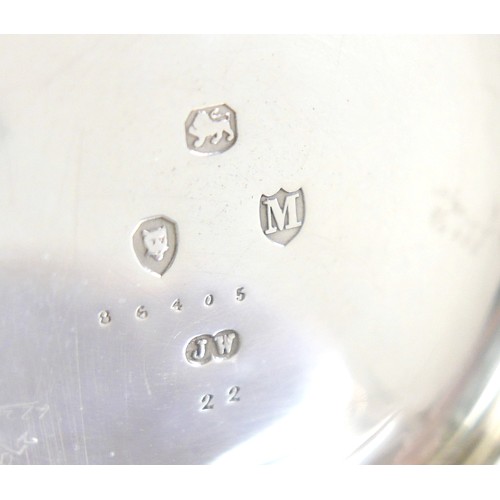 92 - Two silver pocket watches and a silver cigarette case, case weight 2.3 troy oz.(3)