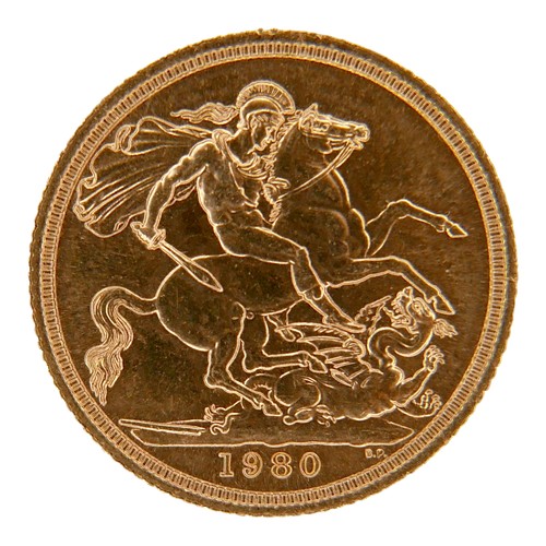 88 - An Elizabeth II gold sovereign, 1980.