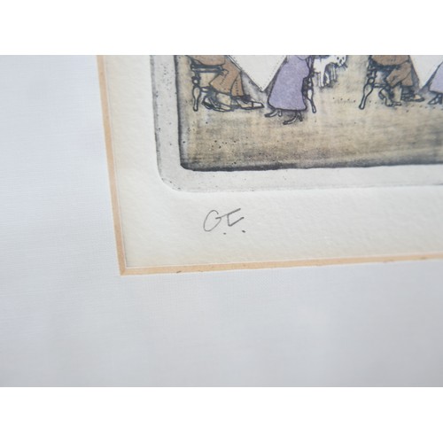 324 - Graham Clarke (b.1941)  a triptych  coloured limited edition print 