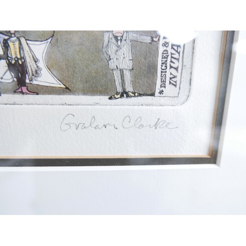 322 - Graham Clarke (b.1941) three coloured limited edition prints 