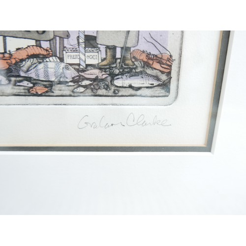 322 - Graham Clarke (b.1941) three coloured limited edition prints 