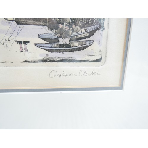 323 - Graham Clarke (b.1941) two coloured limited edition prints 