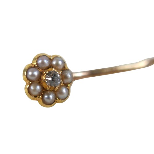 29 - A gold cased art deco style ladies wrist watch with black leather strap, unmarked nut testing as 9ct... 